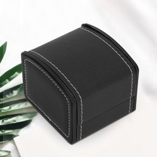 PU Single Grid Leather Watch