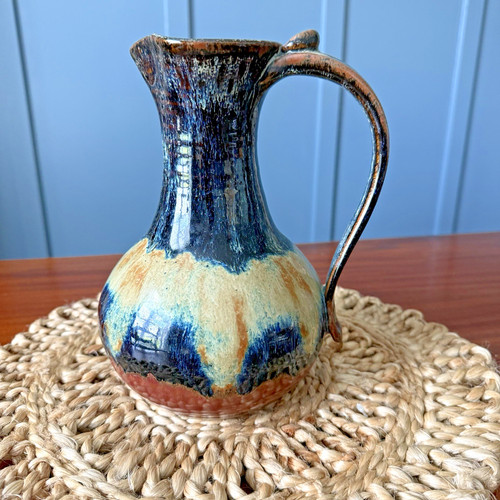 Vintage drip glaze pitcher - drip,