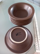 6 Denby England POTTERS DESIGN Small 15cms Bowls Brown Studio ?