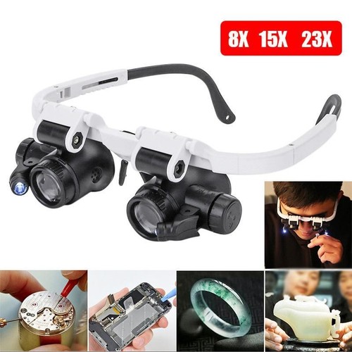 Head magnifier glasses led - head,