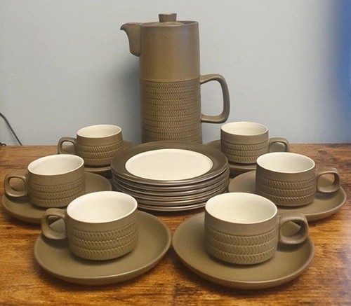 Vintage 1960s denby chevron - vintage,