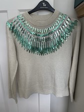 M&S Cream Christmas Jumper