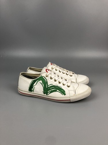 Evisu leather white - leather, sneakers