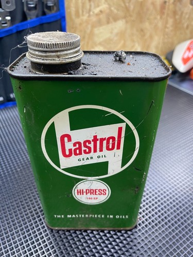 Castrol gear oil press tin - gear,