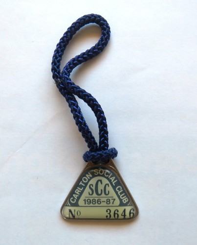 1986 vfl enamel badge - enamel,