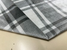 CHECK VELVET printed FABRIC