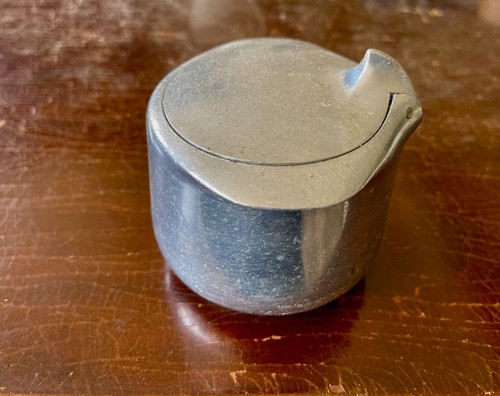 Piquot ware lidded sugar - ware, bowl