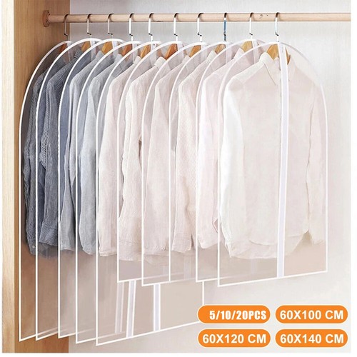 20x clear polythene garment - clear,