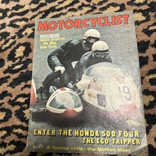 Honda CB500 Four Magazine. First Test. Motorcyclist. CB500-4 First Test. Rare
