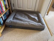 Casper Dog Bed Plush Memory Foam Grey