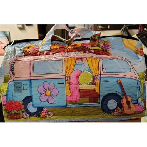 Quilted duffel bag hippie - bag,