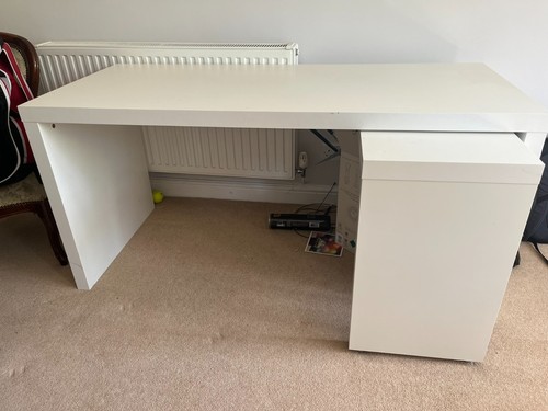 Ikea malm white desk - ikea, &