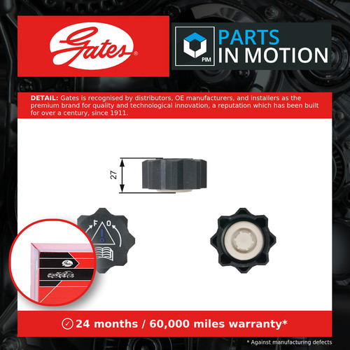 Radiator cap rc218 - radiator,