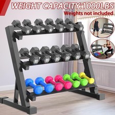  Large 3 Tier Dumbbell Rack
