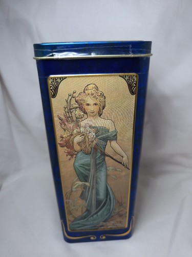 Vintage biscuit tin four - biscuit,