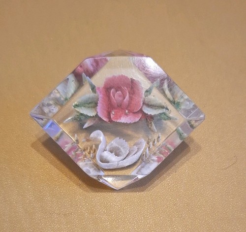 Vintage swan floral - &, reverse