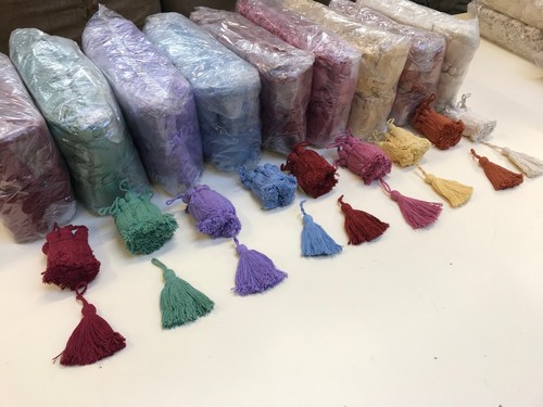 Tassels cotton cushion blind - cotton,