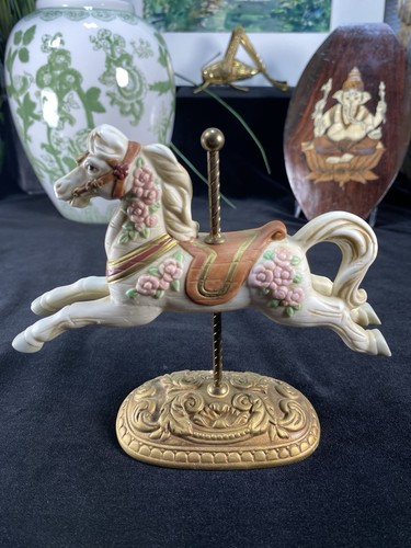 Vintage homco ceramic - vintage, carousel