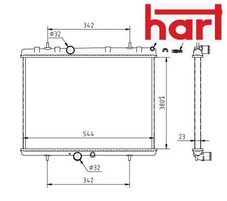 Left coolant radiator - coolant, 249