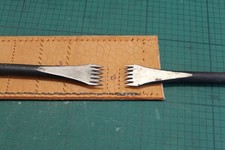 Pair of stitch markers Pricking irons  left and right