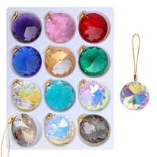 12PCS Crystal Glass Christmas