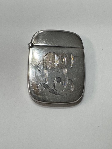 Antique sterling silver match - antique,