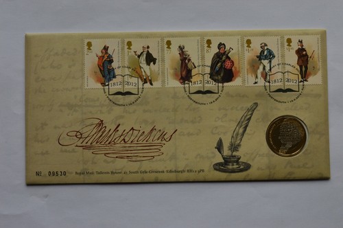 Charles dickens 2012 coin - dickens, £2