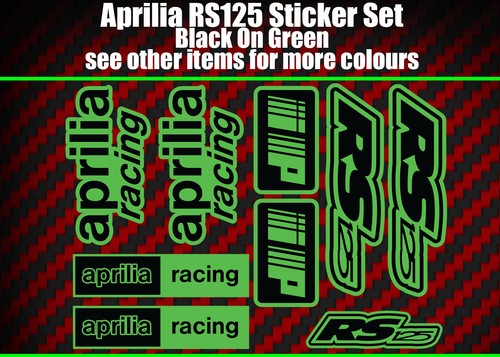 Aprilia rs125 decals stickers - aprilia,