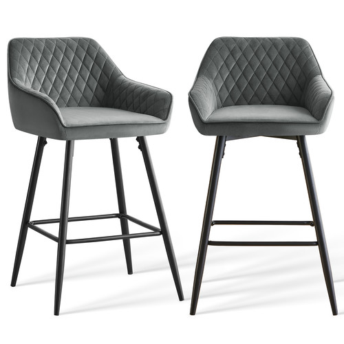 Pcs velvet bar stools - pcs,