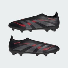 adidas Mens Predator League Laceless Firm/Multi-Ground Boots - Black/Red / UK8.5