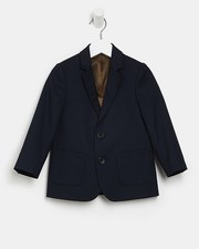 River Island Mini Boys Suit Jacket Navy Tailored Button Long Sleeve Outerwear