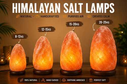 12kg natural salt - 8-12kg, lamp