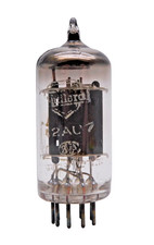 Mullard British Made KB/D CV491 ECC82 12AU7 Long Plate Valve Used (V54)