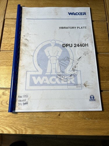 Wacker vibratory plate dpu - vibratory,
