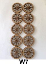 10 X OLD CART WHEELS 40MM