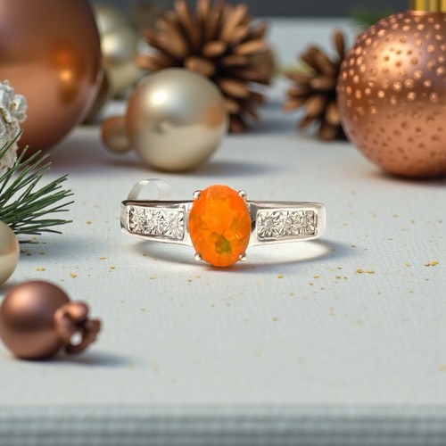 New fire opal diamond - opal,