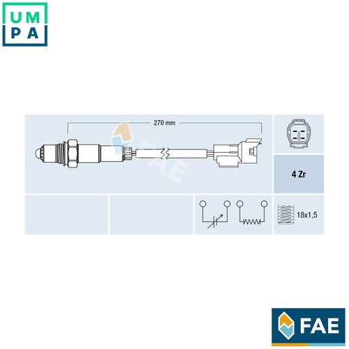 Lambda sensor 77296 for suzuki - sensor,