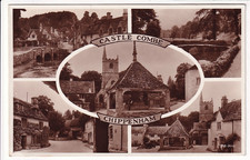 A Valentine's RP Multiview Post Card of Castle Combe, Chippenham . Wiltshire