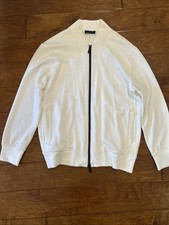 KNT Kiton Men’s Zipped Sweatshirt/Jacket, Size XL, White