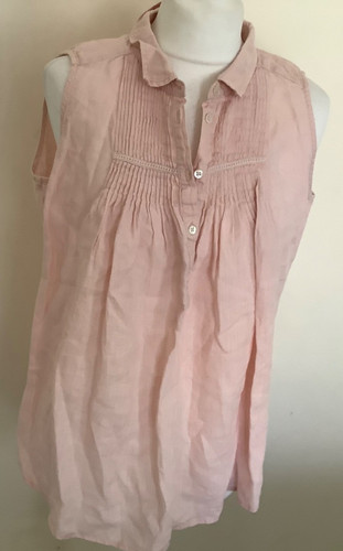 Kew blouse pink linen - blouse,