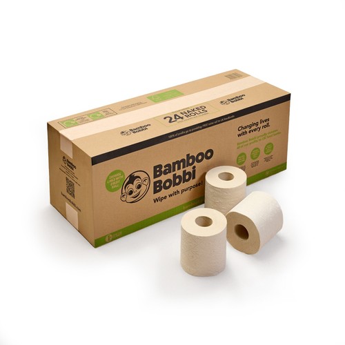 Bamboo bobbi eco toilet tissue - bamboo,