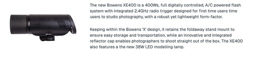 Bowens xe400 studio - xe400, flash