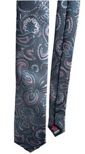 Mens Blue Pink Multi Paisley