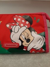 Disney Minnie Mouse By Samsonite Toilet Bag Wash Bag Pencil Pre School Brand New