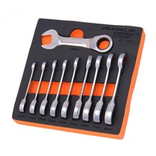 Stubby Ratchet Spanner Set 10