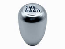 Silver T2 Blue 6 spd gear shift knob for NISSAN Pathfinder Qashqai X-Trail 350z