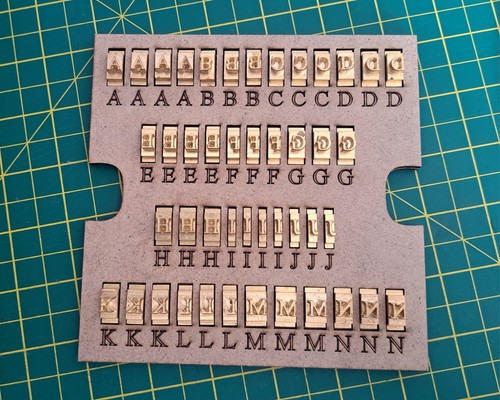 Interchangeable brass alphabet - interchangeable,