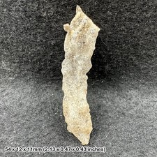 Crystal fulgurite (petrified