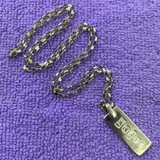 9ct gold chain and - 9ct,