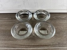 (4) IKEA Heavy Clear Glass Tea